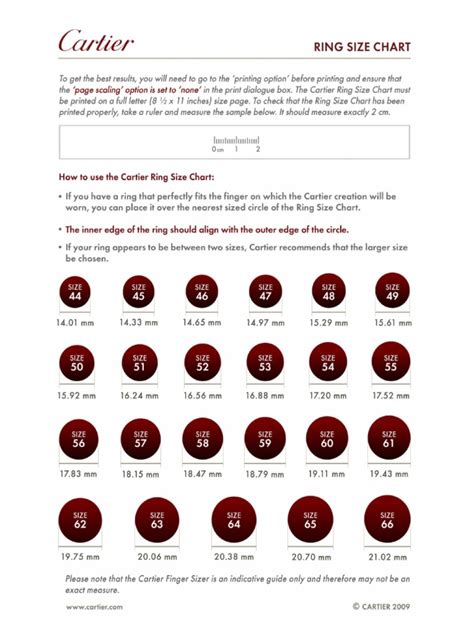 cartier ring size chart|cartier love ring dimensions.